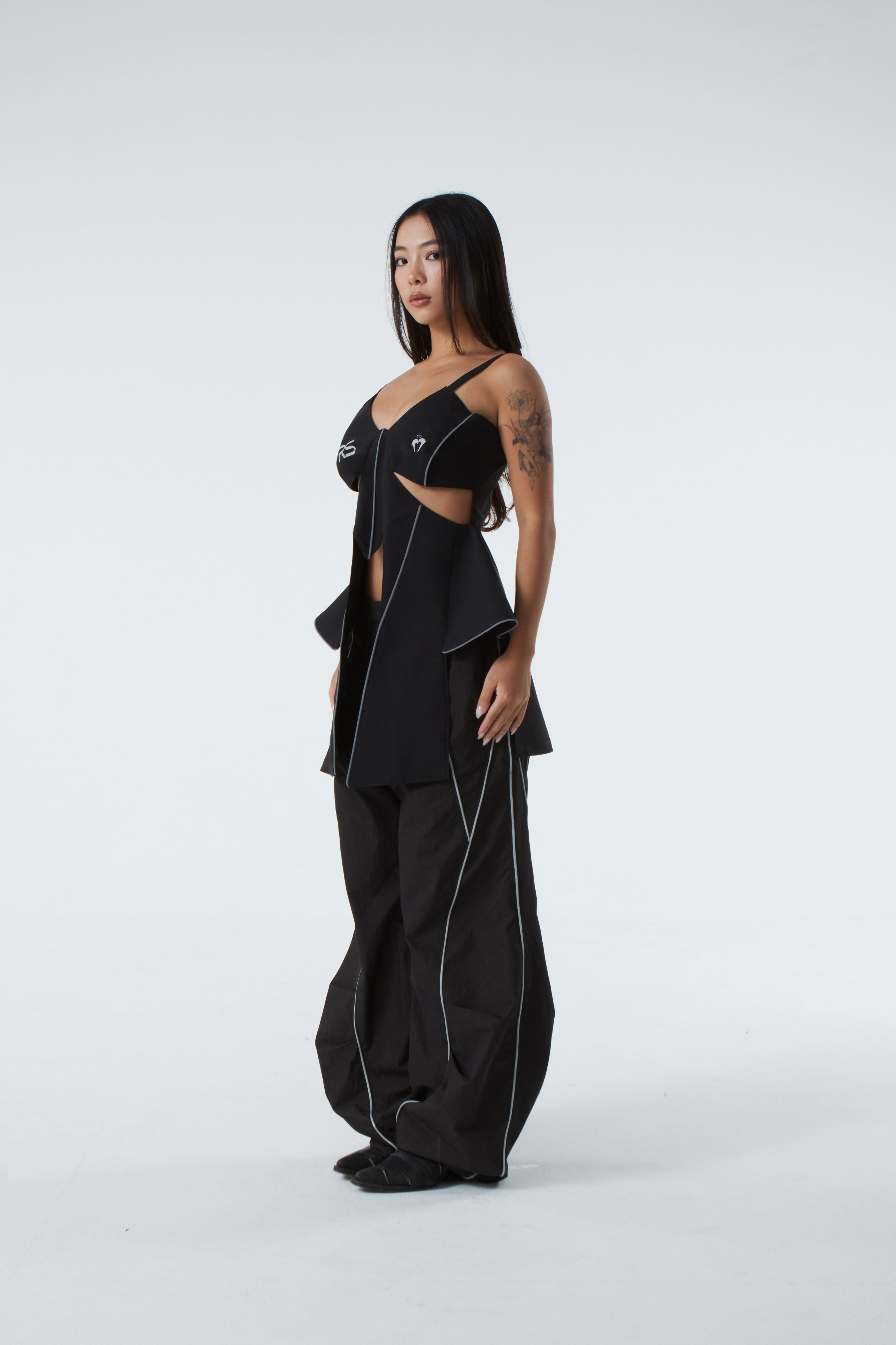 BUTTERFLY WING TOP (#BLACK)