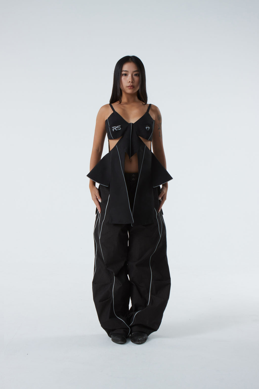 BUTTERFLY WING TOP (#BLACK)