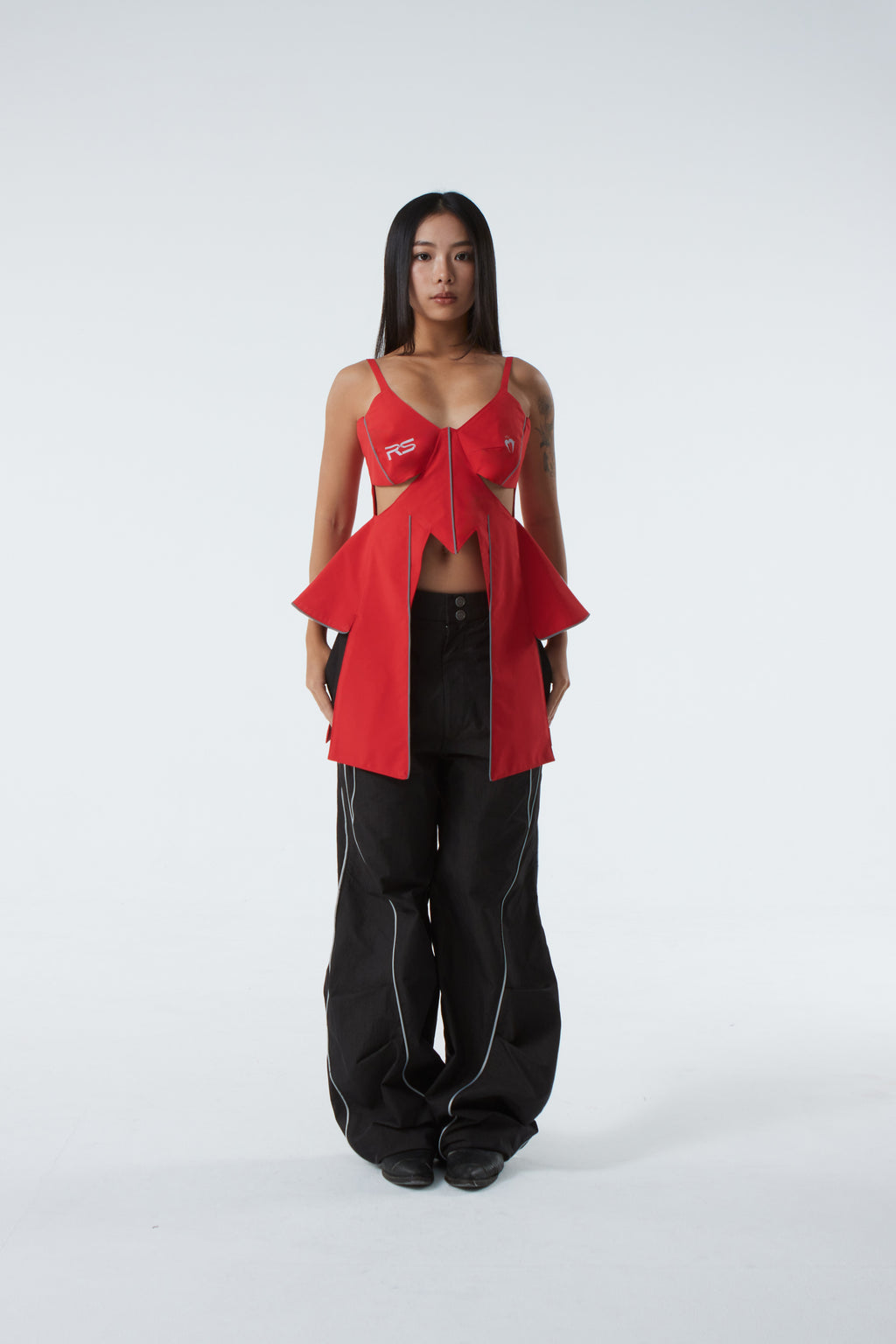 BUTTERFLY WING TOP (#RED)