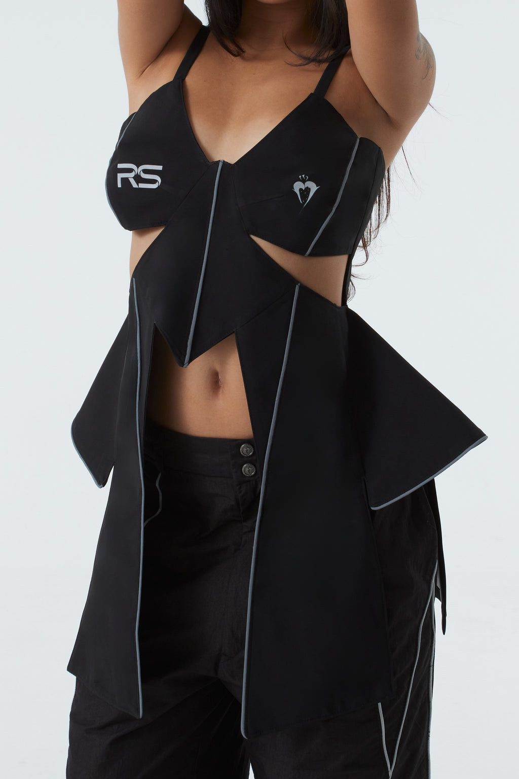 BUTTERFLY WING TOP (#BLACK)