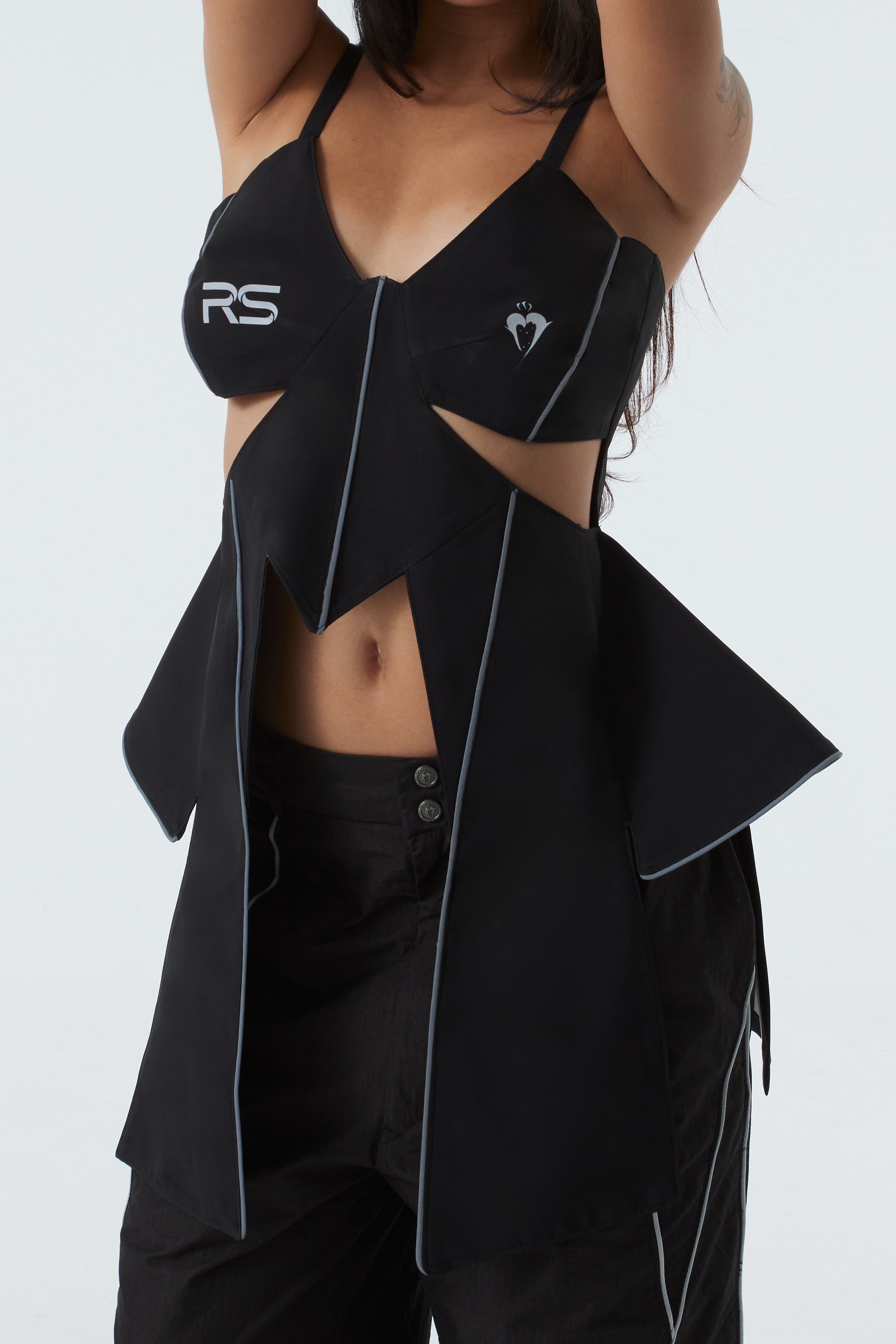 BUTTERFLY WING TOP (#BLACK)