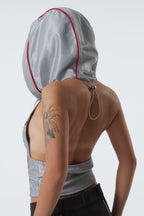 BACKLESS HOODIE VEST