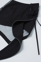 UNBALANCED SKIRT (#BLACK)