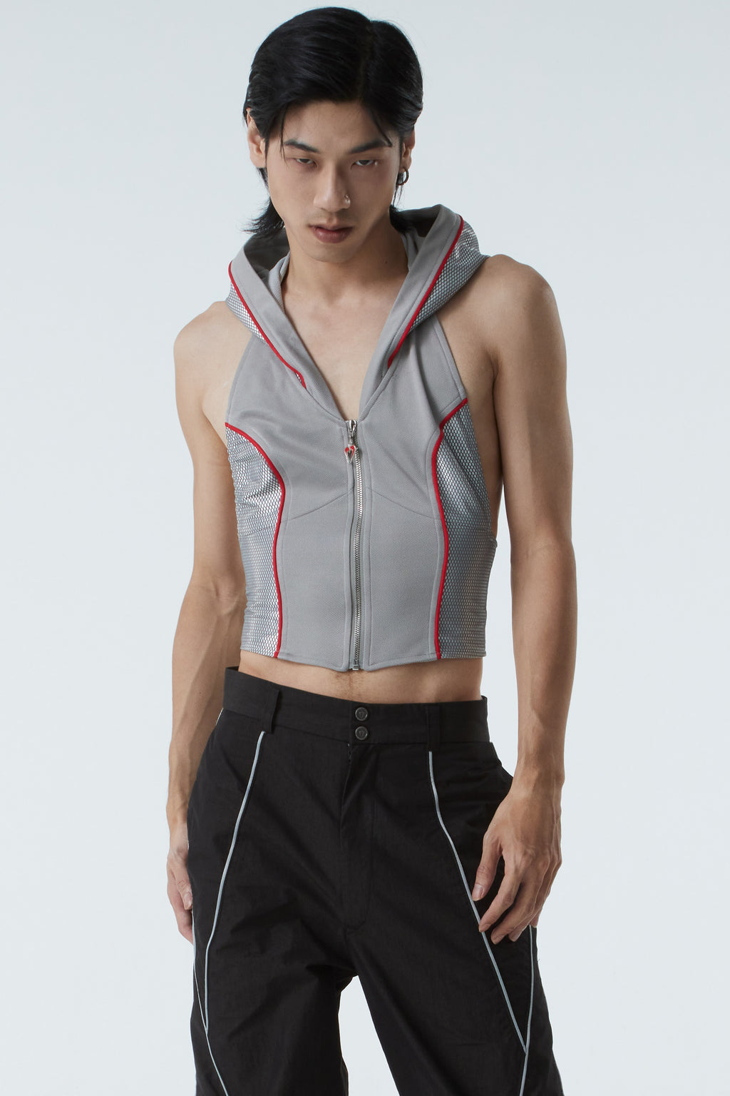 BACKLESS HOODIE VEST