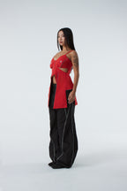 BUTTERFLY WING TOP (#RED)