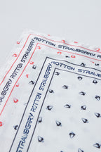 STRAWBERRIES LOGO PRINTED SCARF