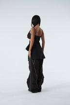 BUTTERFLY WING TOP (#BLACK)