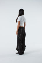 CROPPED POLO SHIRT (#WHITE)