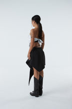 UNBALANCED SKIRT (#BLACK)