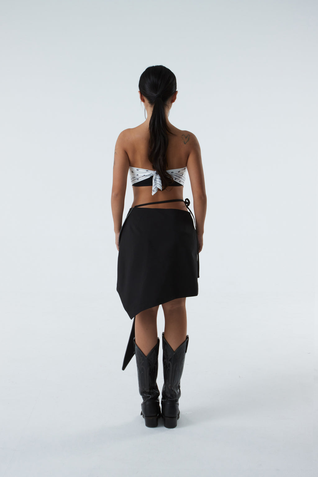 UNBALANCED SKIRT (#BLACK)