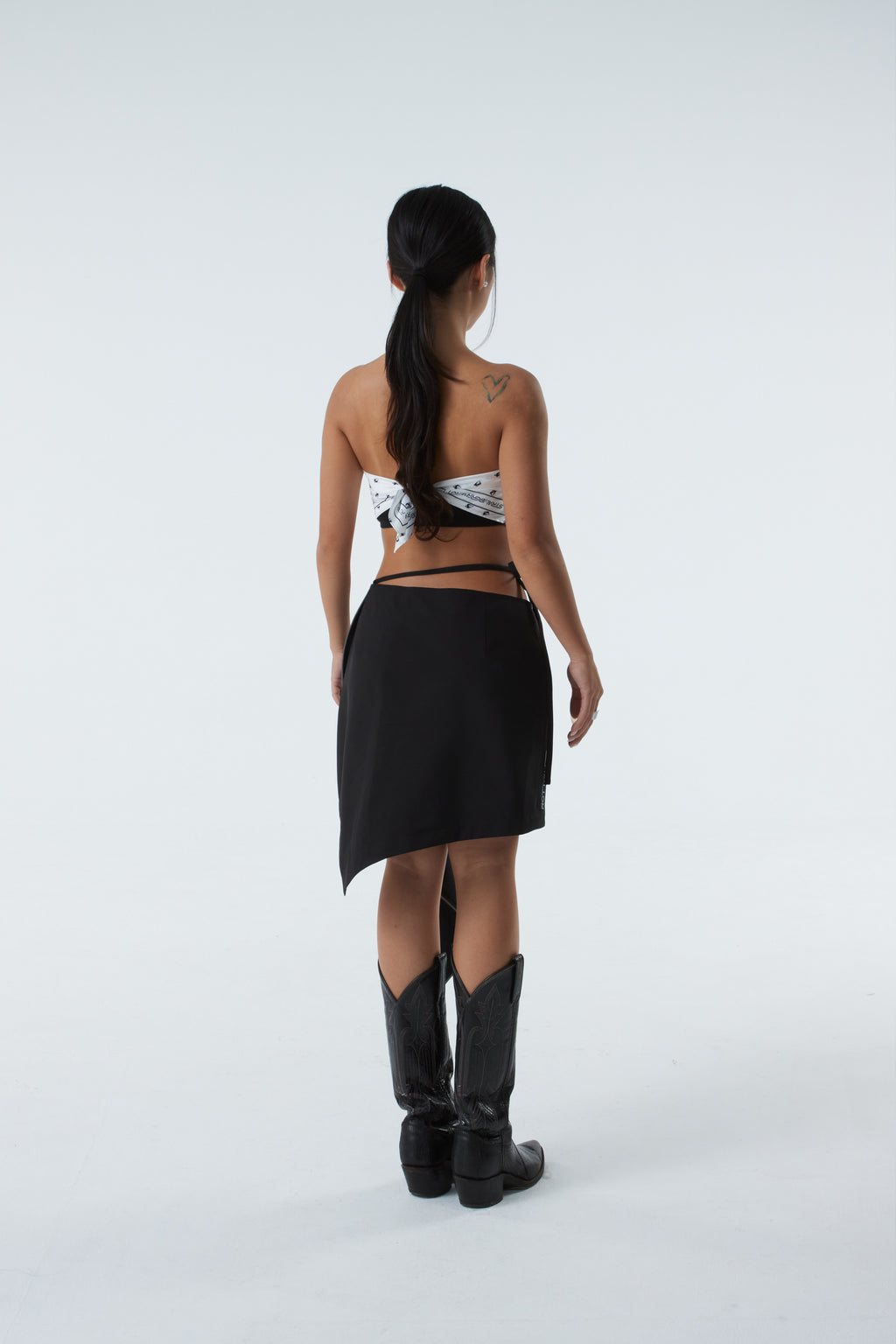 UNBALANCED SKIRT (#BLACK)