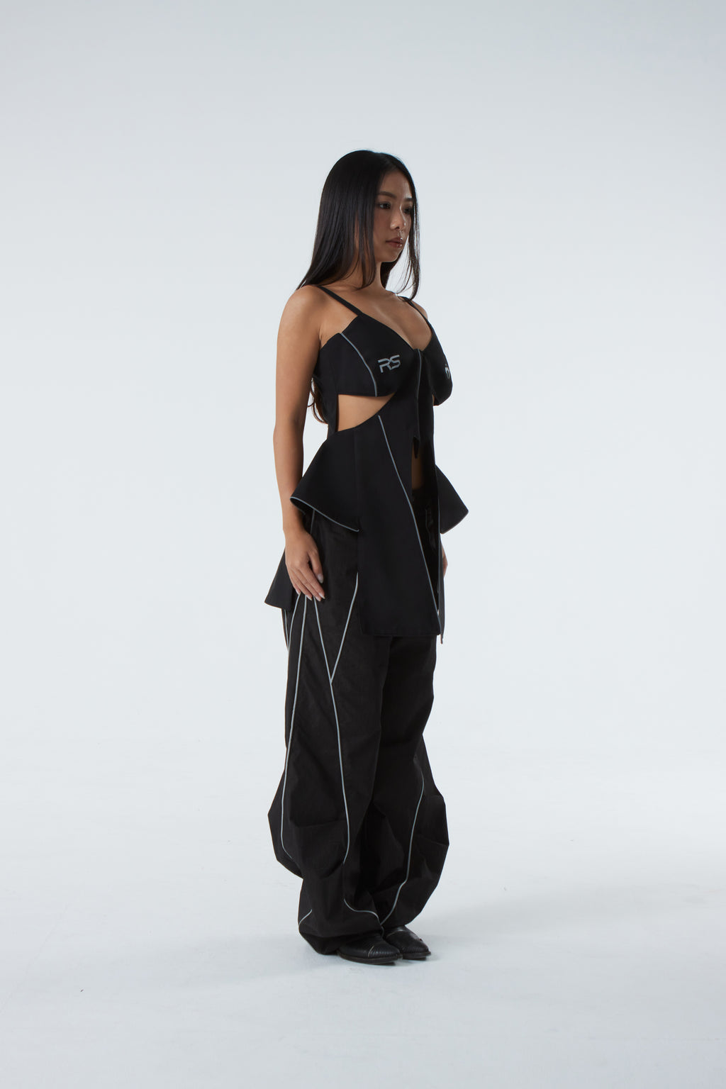 BUTTERFLY WING TOP (#BLACK)