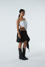 UNBALANCED SKIRT (#BLACK)