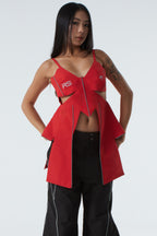 BUTTERFLY WING TOP (#RED)
