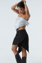 UNBALANCED SKIRT (#BLACK)